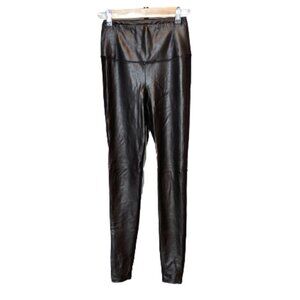 Wilfred Free Faux Leather Front Panel Pull On Leggings